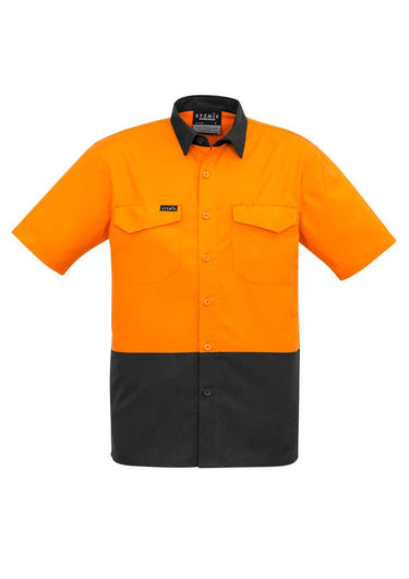 Syzmik Men's Rugged Cooling Spliced S/S Shirt - Kiwi Workgear